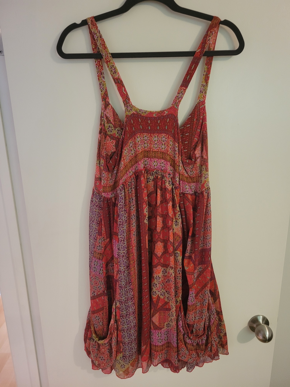 Promod Red Patterned Mini Sundress - Picture 3 of 3